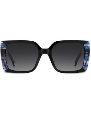 Carolina Herrera Square-Frame Sunglasses - Black