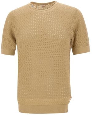 Bob Textured-Knit T-Shirt - Natural