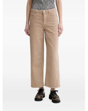 Marc O' Polo Cropped Wide-Leg Jeans - Natural
