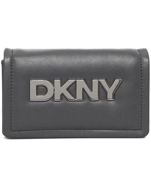 DKNY Crossbodytas Met Logoplakkaat - Grijs