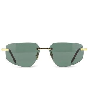 Fred Chain Rimless Sunglasses - Green