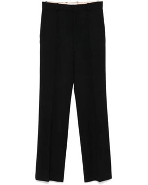 Chloé Virgin-Wool Tailored Trousers - Black
