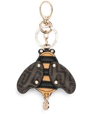 Liu Jo Logo-Monogram Bee Keyring - Metallic