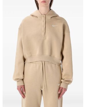 Nike Phoenix Fleece Cotton Blend Sweatshirt - Natural