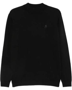 KARL LAGERFELD Logo-Patch Jumper - Black