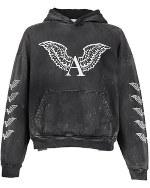 ALEXANDER DIGENOVA Hoodie Mit Grafischem Print - Schwarz