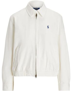 Polo Ralph Lauren Zip-Up Collared Jacket - White