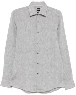 BOSS Linen Shirt - Grey
