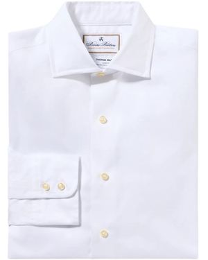 Brooks Brothers X Thomas Mason Spread-Collar Shirt - White