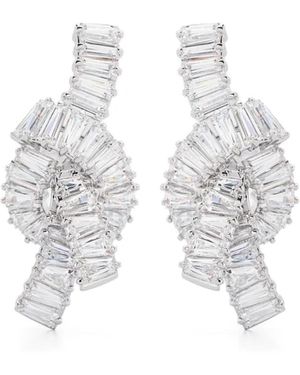 Swarovski Matrix Earrings - White