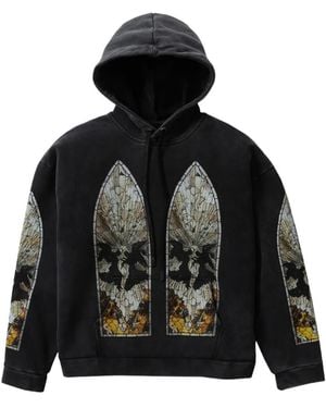 Who Decides War Matrimony Stained-Glass Hoodie - Black