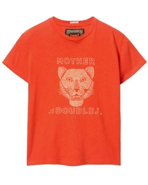 La DoubleJ X Mother The Sinful Tシャツ - オレンジ