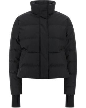 McQueen Cropped Down Jacket - Black