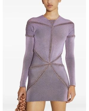 Isa Boulder Ray Mini Dress - Purple