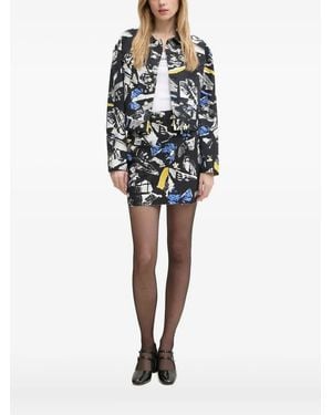 Moschino Cropped Jacket - Black