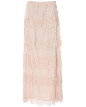 Aniye By Jupe Longue Silva En Dentelle - White