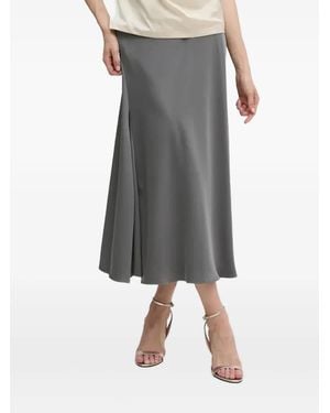 Sandro Ferrone Falda midi acampanada - Gris