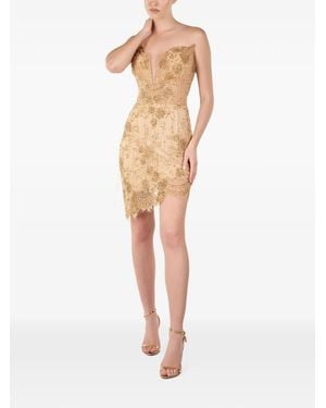 ANDREEA VENECIUC Aurelia Lace-Embroidered Mini Dress - White