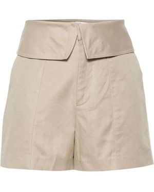 FRAME Shorts Mit Umgeschlagenem Bund - Natur