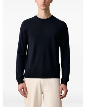 Paul Smith Contrast-Trim Sweater - Blue