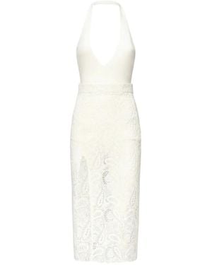 The Archivia Vestido Long Eira Con Cuello En V - Blanco