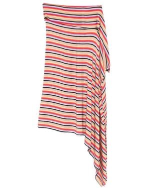 Christopher Esber Jupe Calypso Asymétrique À Rayures - Rouge