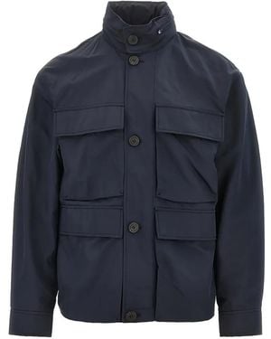 Emporio Armani Button Jacket - Blue