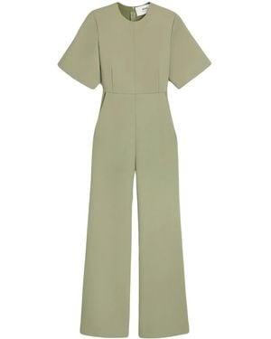 Ami Paris Wollen Jumpsuit Met Korte Mouwen - Groen