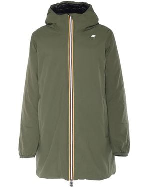 K-Way Gesteppter Sophie Parka Im Layering-Look - Grün
