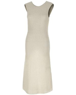 THE GARMENT Tanzania Back Openwork-Knit Dress - White