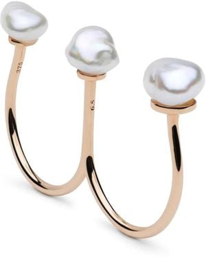 AUTORE MODA Bague Sophia En Or 9Ct - Blanc