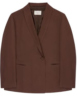 Montedoro Wide-Fit Blazer - Brown