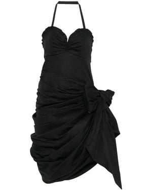 Chloé Gathered-Detail Asymmetric Dress - Black