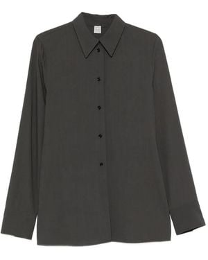 TOTEME Button-Up Shirt - Black