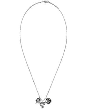 Twojeys Collar En Plata De Ley Con Charm - Blanco