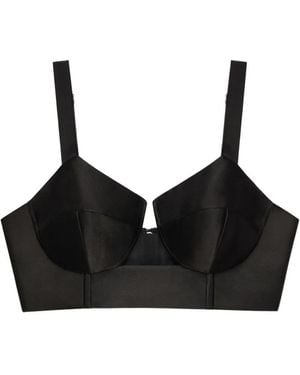 Givenchy Bra Oberteil Aus Satin - Schwarz