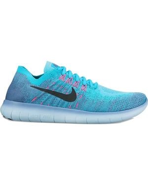 Nike Free Rn Flyknit Performance Trainers - Blue