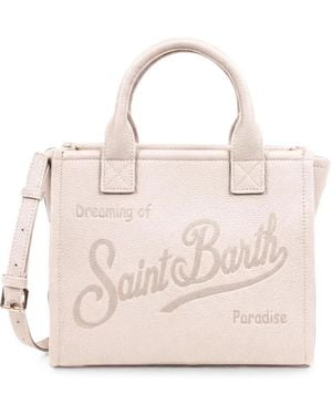 MC2 Saint Barth Medium Vanity Leather Tote Bag - Natural
