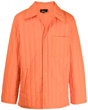 3.1 Phillip Lim Veste Matelassée À Simple Boutonnage - Orange
