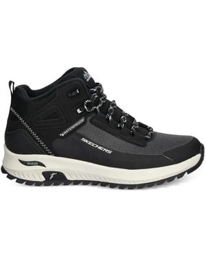 Skechers Waterproof Lace-Up Boots - Black