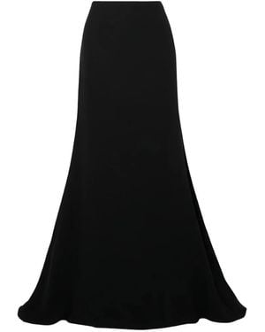 Valentino Garavani Silk-Cady Maxi Skirt - Black