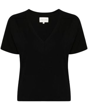 Loulou de Saison Tshirt Col V - Black