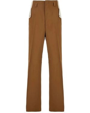 Amiri Hollywood Side-Stripe Trousers - Brown