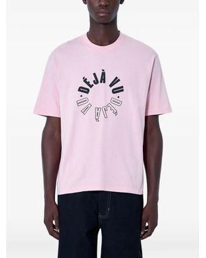 ACHM Logo-Motif Cotton T-Shirt - Pink
