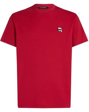 Karl Lagerfeld Ikon Tシャツ - レッド