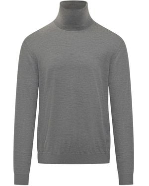 Malo Pullover mit Rollkragen - Grau