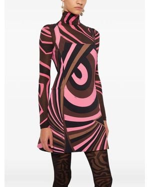 PUCCI Iride-Print Cady Dress - Red