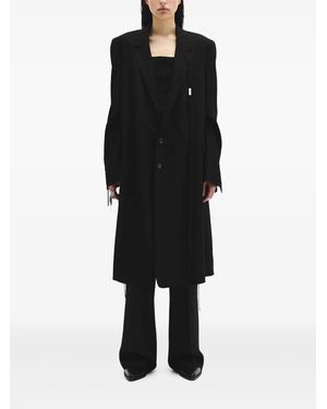 Ann Demeulemeester Abrigo tipo blazer con botones - Negro