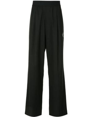 we11done Elasticated Wide Leg Trousers - Black