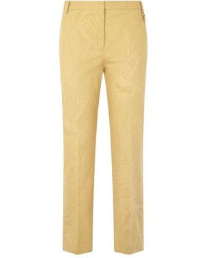 Roberto Cavalli Pantaloni Con Stampa Pitonata - Giallo